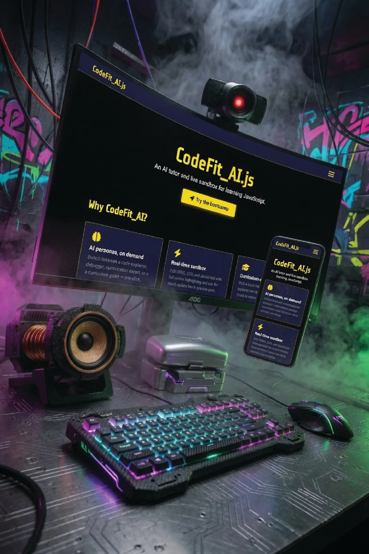 CodeFit_AI.js JavaScript Learning Web App