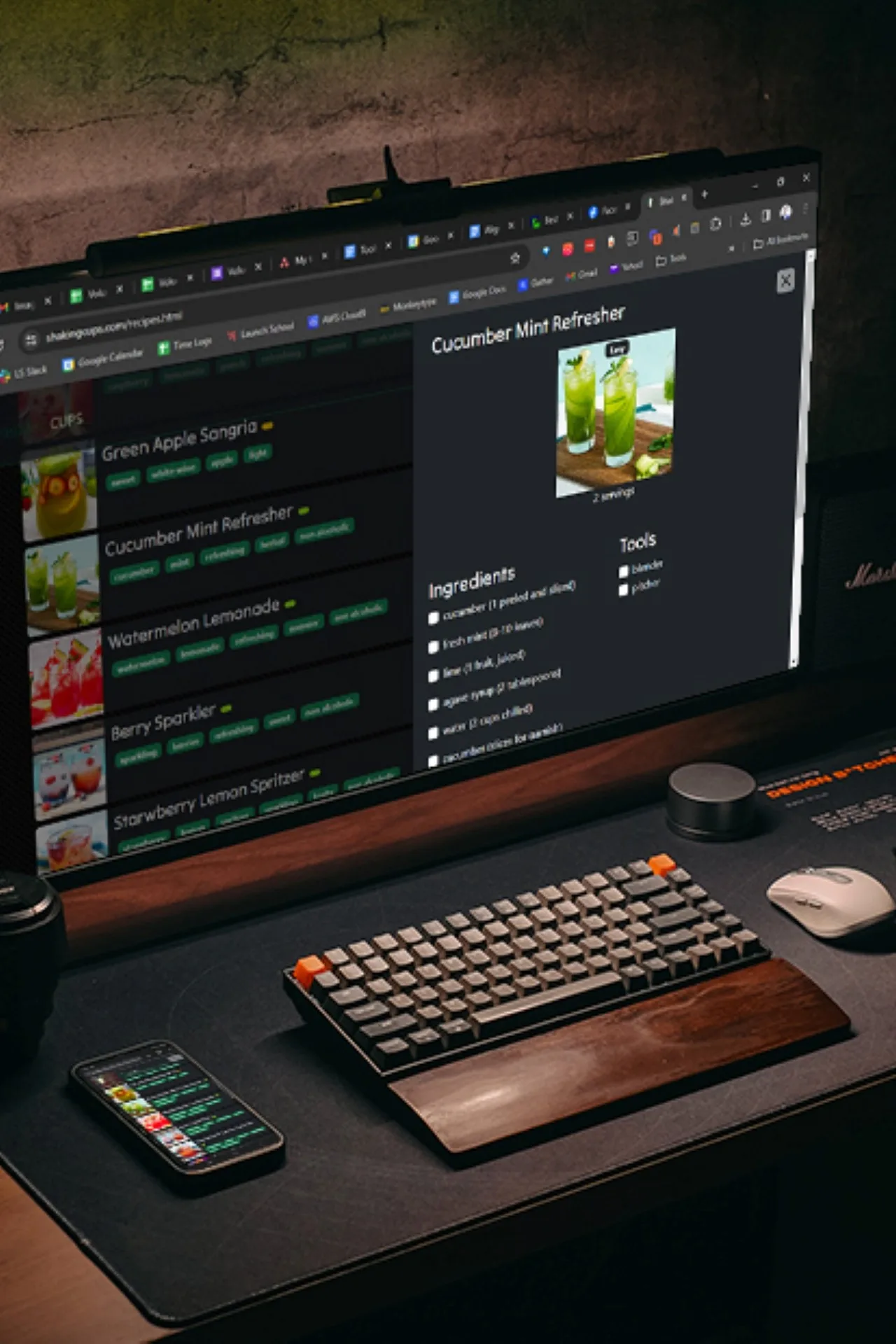 Shaking Cups Web App